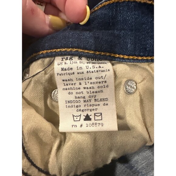 Rag & Bone Preston Med Wash Skinny Jean - Picture 7 of 8